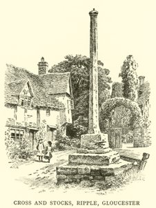 Cross and Stocks, Ripple, Gloucester by Alfred Robert Quinton
